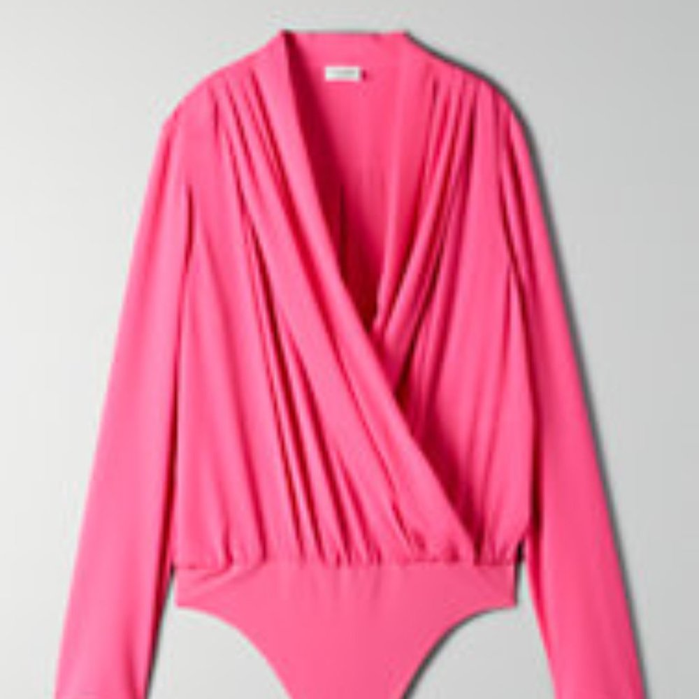 Aritzia Pink Bodysuit
